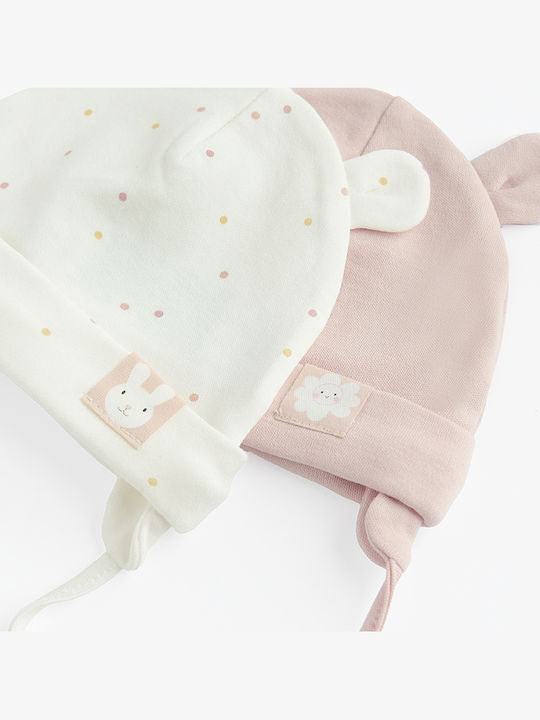 Set Căciuli Copii Textil Roz 2buc