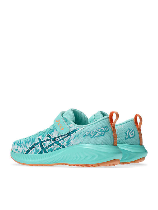 Gel-noosa Tri 16 Ps Kids Sports Shoes Running with Hoop & Loop Closure Turquoise