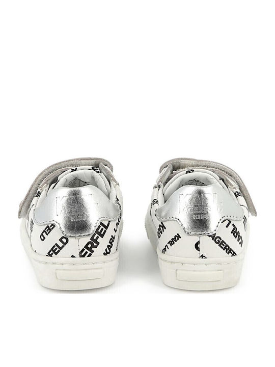 Kids Sneakers with Scratch White