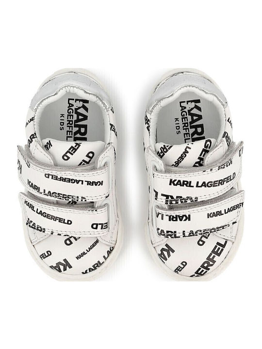 Kids Sneakers with Scratch White