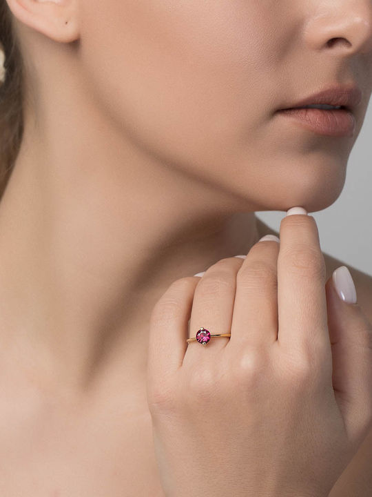 Dio Jewellery Lab Γυναικείο Δαχτυλίδι με Πέτρες από Ασήμι