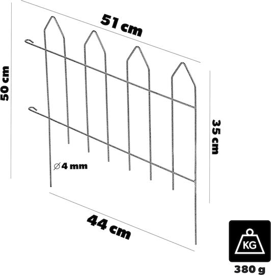 Kadax Mini Garden Fence 2598 K10698