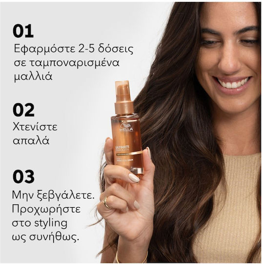 Wella Ultimate Smooth Leave In Serum Μαλλιών για Θρέψη 100ml