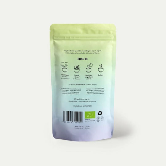 Matcha Ceai Produs organic Health Bar Ceremonial 50 Pungi 50gr 1buc
