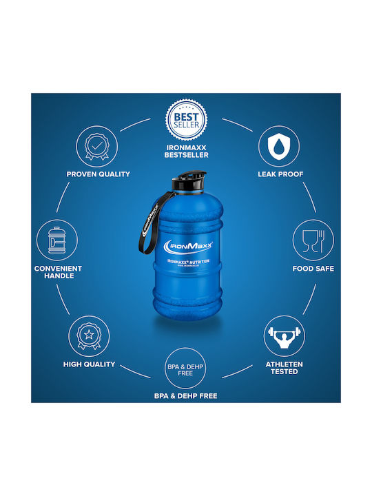 IronMaxx Sport Water Bottle 2200ml Blue