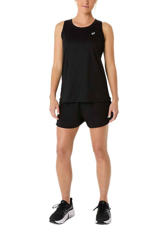 Women's Sports Sleeveless Black Blouse