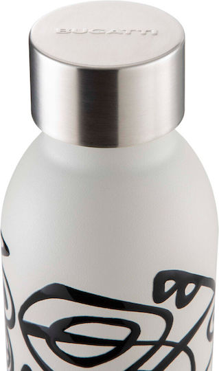 Casa Bugatti Pahar Termos Din Oțel Inoxidabil 500ml Alb/Negru Reciclabil