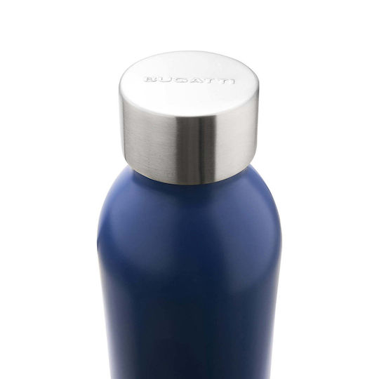 Recycelbares Glas Thermosflasche Rostfreier Stahl 350ml Blau