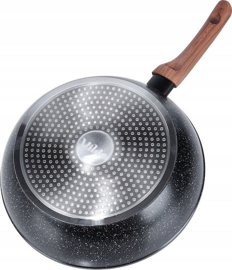 Vilde Tigaie Cu capac din Aluminiu cu Strat de Piatră 28cm