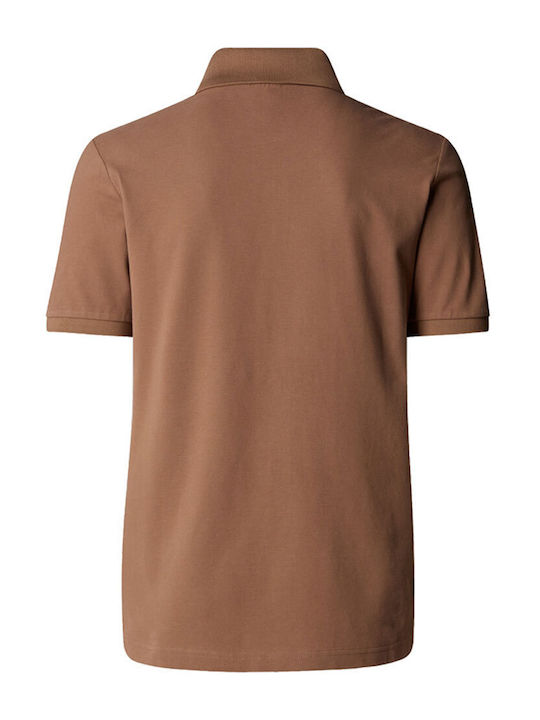 Polo Short Sleeve Brown Blouse