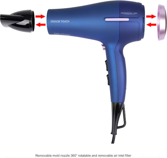 ProfiCare PC-HT 3030 Uscător de Păr 2200W Blue
