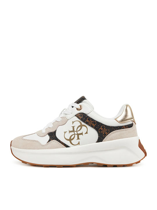 Γυναικεία Chunky Sneakers Λευκά / Μπεζ