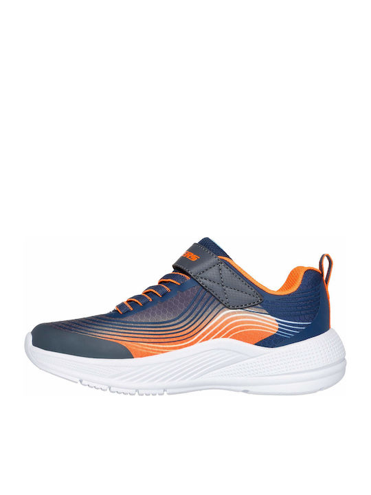 Microspec Kids Sneakers with Scratch Navy Blue