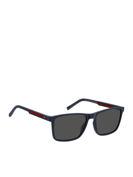 Tommy Hilfiger Men's Sunglasses with Navy Blue Plastic Frame and Gray Lens TH2201/S 8RU/IR