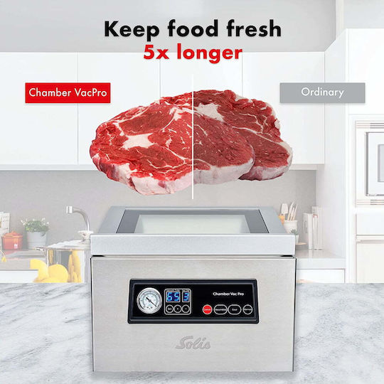 Professional Vacuum Sealer Solis Chamber Vac Pro Dry Wet Marinating Stainless Steel