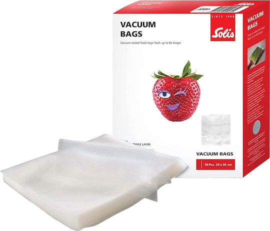 Solis Σαγρέ Σακούλες για Συσκευές Vacuum 400x300mm 1 Ρολό