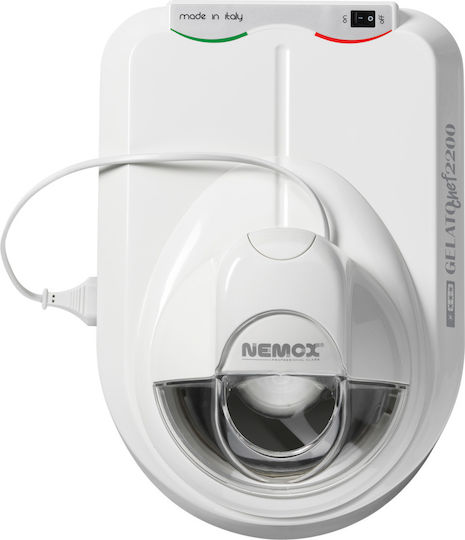Ice Cream Maker Compressor Nemox Gelato Chef2200 I-Green 1.5 Liter White