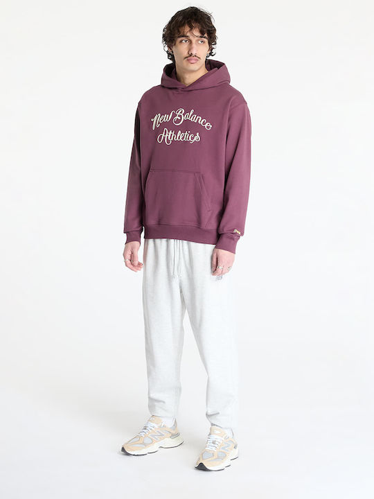 Athletics Sweatshirt with Hood Violet