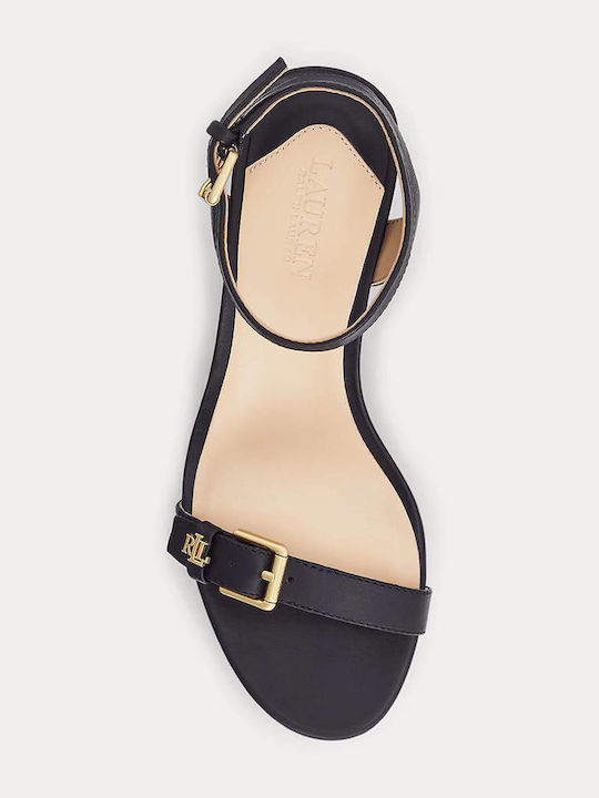 Leder Sandalen Schwarz