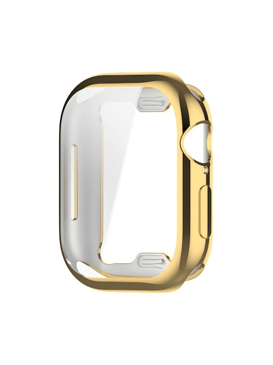 Watch Series Θήκη Σιλικόνης σε Χρυσό χρώμα για Apple Watch Series 10 46mm