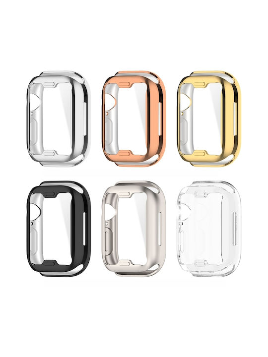 Watch Series Θήκη Σιλικόνης σε Χρυσό χρώμα για Apple Watch Series 10 46mm