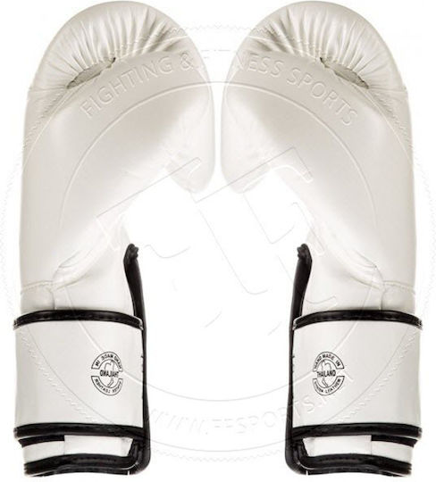 Fairtex Boxhandschuhe aus Synthetikleder für Kampf Weiß