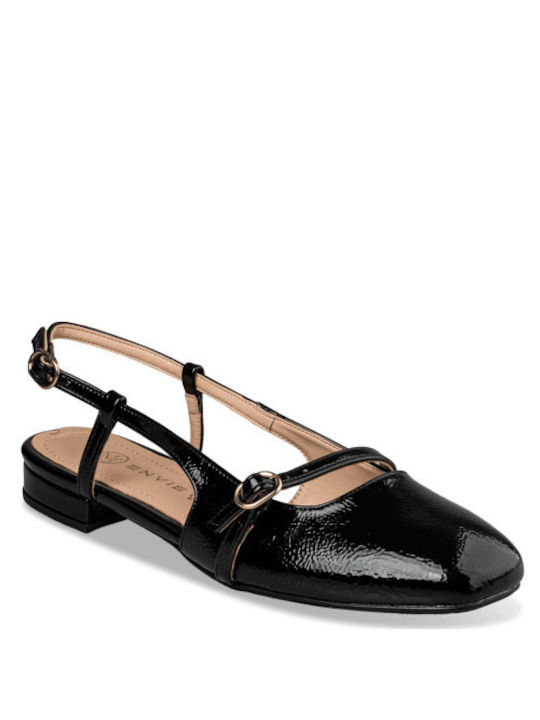 Envie Shoes Slingback Ballerinas Black