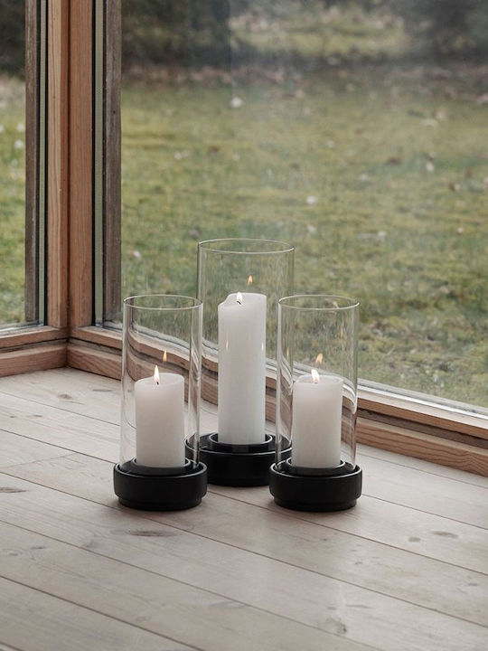 Stelton Suport pentru lumânare Ceramică în culoarea Negru 7x7x28.5buc 1buc