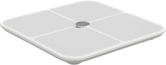AENO Smart Badezimmerwaage 180kg mit Körperfettmessung Wi-Fi & Bluetooth Weiße