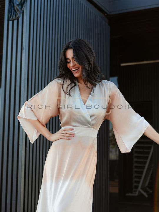 Maxi Dress for Wedding - Christening with Ombre Effect