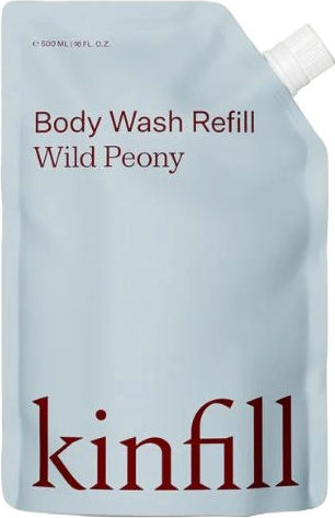 Wild Kinfill Wild Pfingstrose Nachfüllung Schaumbad in Gel mit Sheabutter & Duft Holzig 500ml