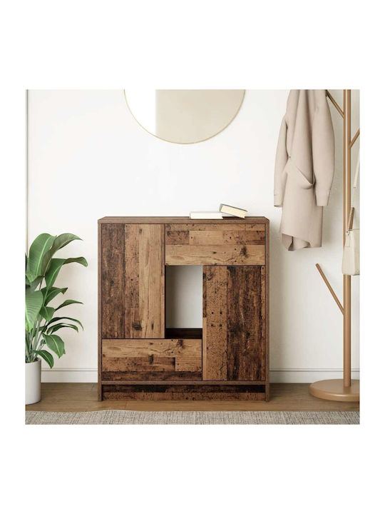Sideboard Wooden with Drawers Coffee 70.5x34x74.5cm