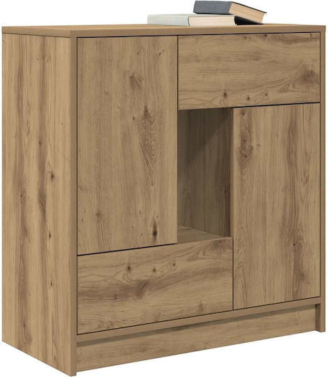 Μπουφές Ξύλινος με Συρτάρια Καφέ 70.5x34x74.5cm