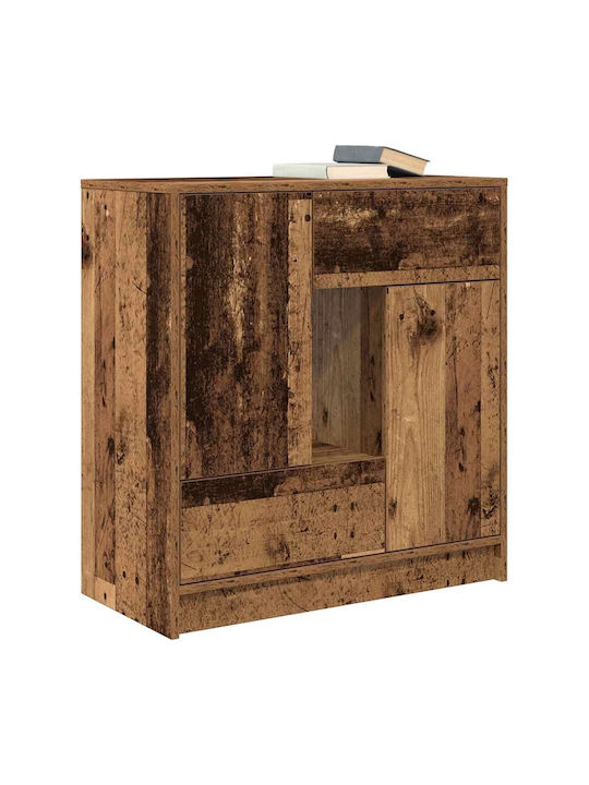 Sideboard Wooden with Drawers Coffee 70.5x34x74.5cm