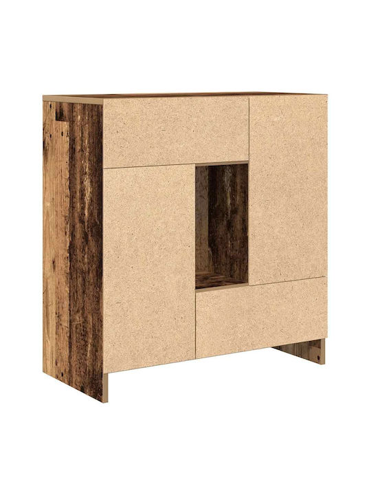 Sideboard Wooden with Drawers Coffee 70.5x34x74.5cm