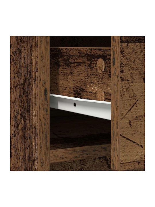 Sideboard Wooden with Drawers Coffee 70.5x34x74.5cm