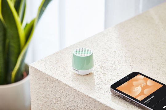 Lexon Mino+ Lexon X Pantone Αδιάβροχο Ηχείο Bluetooth 3W με Διάρκεια Μπαταρίας έως 3 ώρες Pastel Green