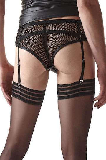 Regnes Crdset004 Panties Garter Belt Black R S