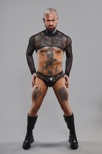 Boss Of Toys Brasilian Sexy Herren Top Schwarz