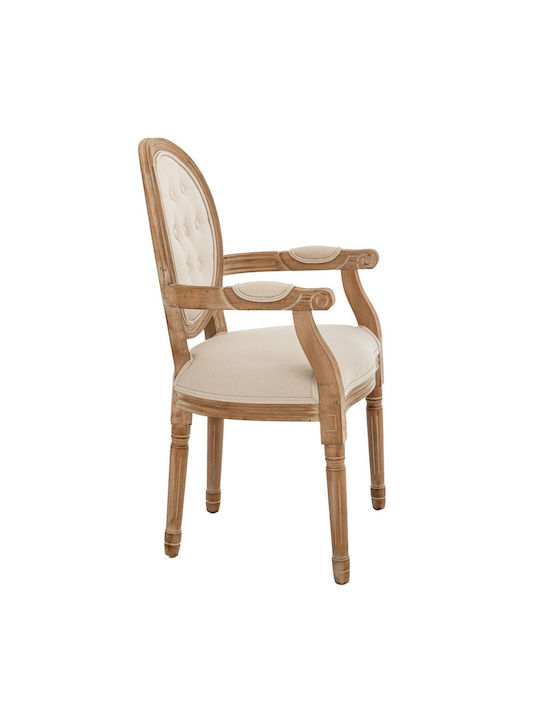 Dining Room Wooden Armchair Grey 55x46x96cm