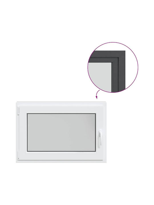 vidaXL Inox Ράφι Αποθήκευσης Ξύλων 80x25x90cm Γκρι