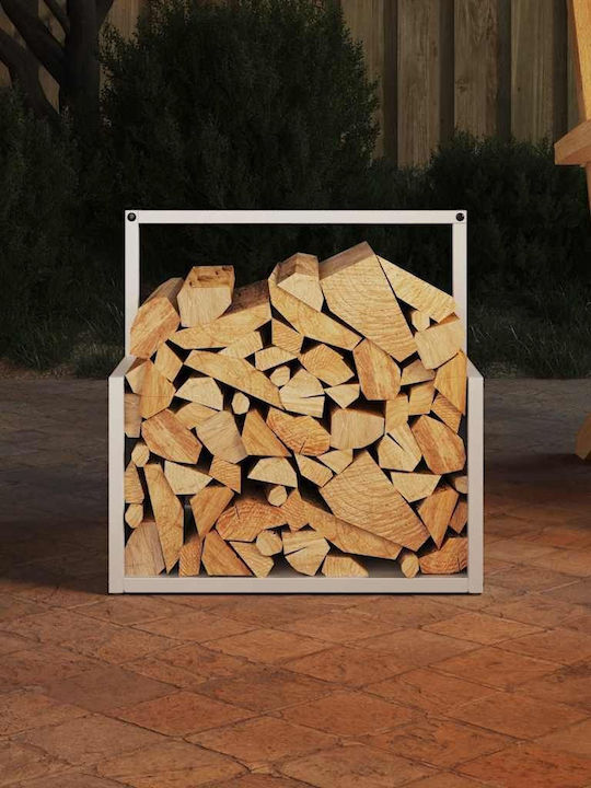 vidaXL Brennholz Hölzernes Regal Holzlagerung 40x40x40cm