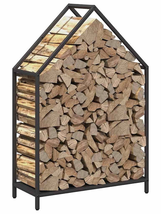 vidaXL Inox Regal Holzlagerung 60x25x90cm