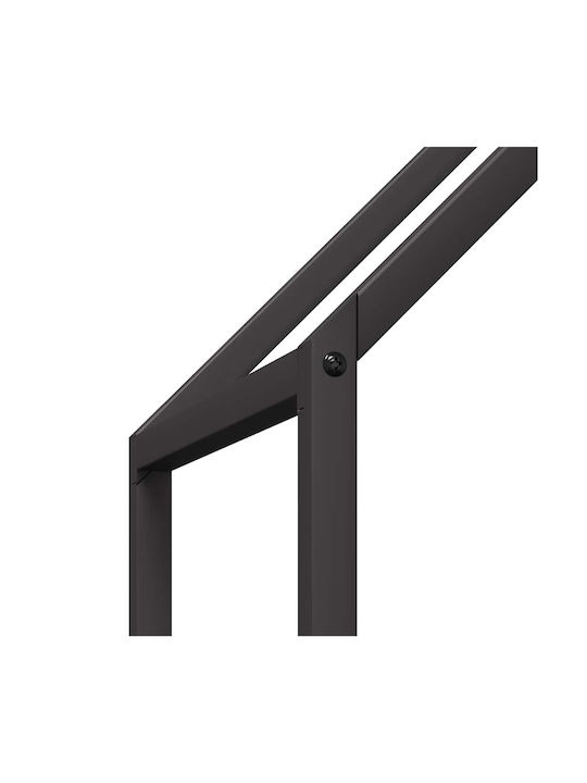 vidaXL Inox Regal Holzlagerung 60x25x90cm