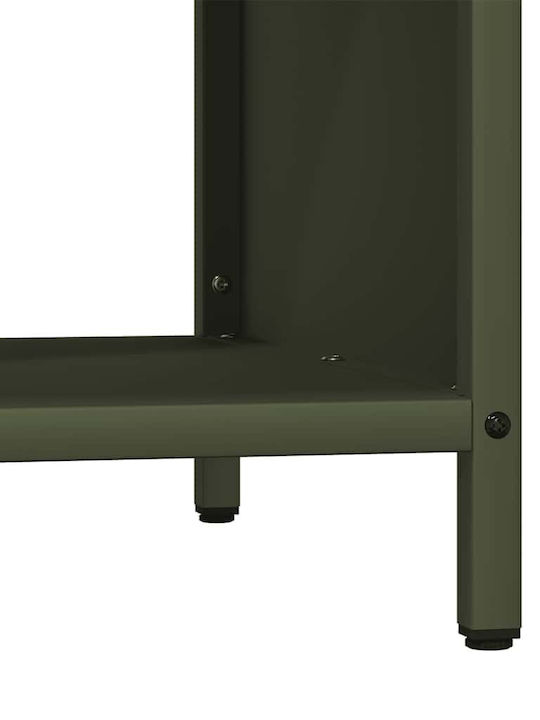 vidaXL Ξύλινο Ράφι Αποθήκευσης Ξύλων 100.5x35.5x40cm Πράσινο
