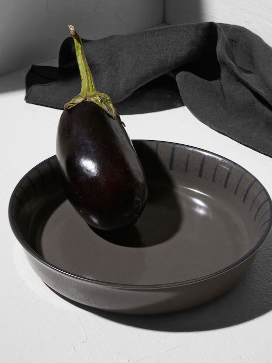 Estia Nordic Salatschüssel aus Porzellan Gray 23x23cm 1Stück