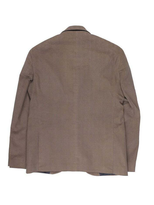 Men's Suit Jacket Slim Fit Brown