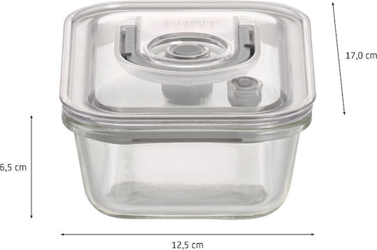 Caso Cutie pentru Mâncare Silicon Transparent Potrivit pentru Cuptor cu Microunde 600ml 1buc