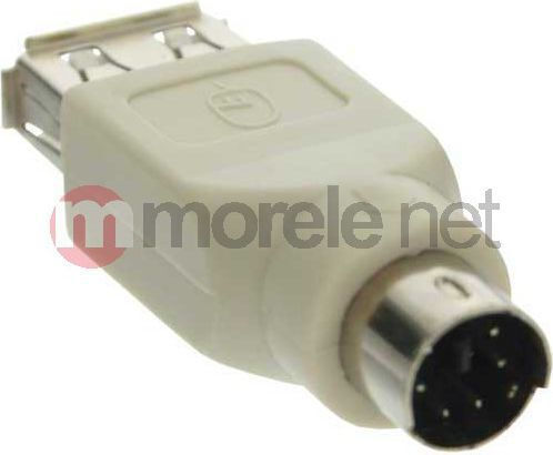 InLine Конвертор PS/2 Мъжки в PS/2 Женски Бял 1 Брой 33103