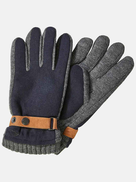 Camel Active Men's Woolen Gloves Navy Blue